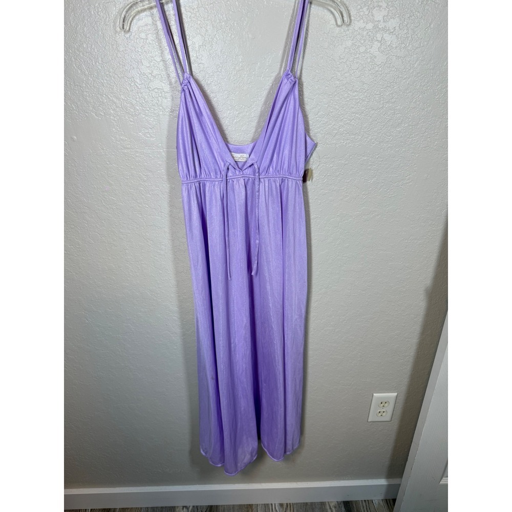 Erica Loren New York Lavender Slip Dress Medium - Picture 2 of 6